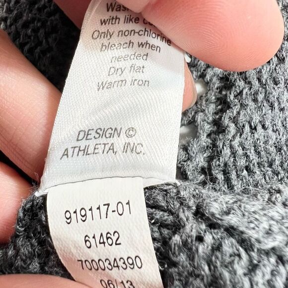 Athleta Wool Sweater Cardigan Womens Small Cashmere Blend Waterfall Front Ombre - Picture 6 of 8